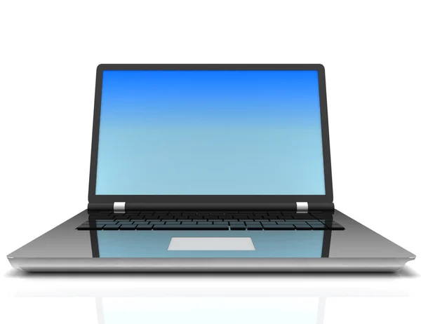 3D isolierter moderner Laptop — Stockfoto