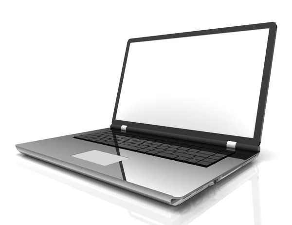 3D-isolerade moderna laptop — Stockfoto