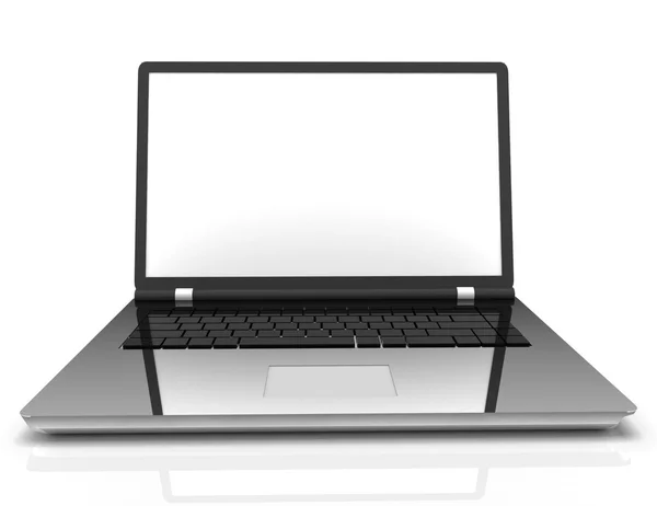 3D isolierter moderner Laptop — Stockfoto