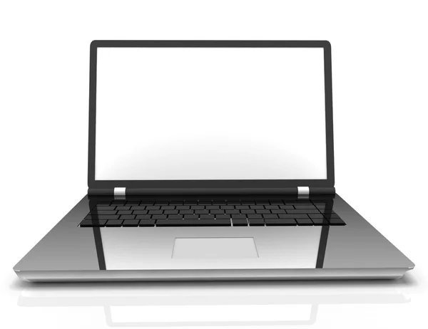 3D-isolerade moderna laptop — Stockfoto