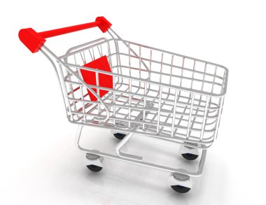 alışveriş sepeti 3d simgesi