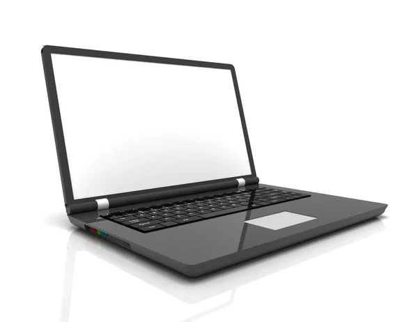 Laptopa notebooka ultrabook na białym tle — Zdjęcie stockowe
