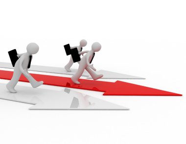 Lider kavramı. illüstrasyon