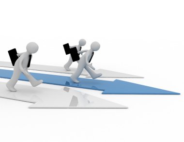 Lider kavramı. illüstrasyon