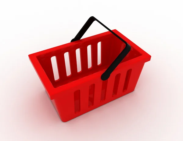 3d shopping basket concept — Stock Photo, Image