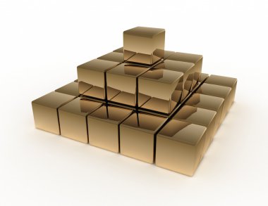 3D soyut piramit kavramı