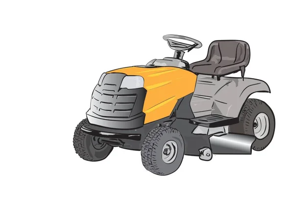 Uma Ilustração Tractor — Vetor de Stock