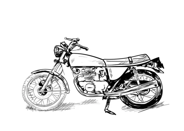 Beyaz üzerine motosiklet silueti.