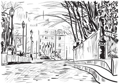 Paris 'te bir sokak.