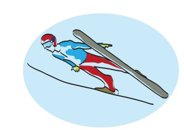 Güneşli bir günde gökyüzünde atlamak