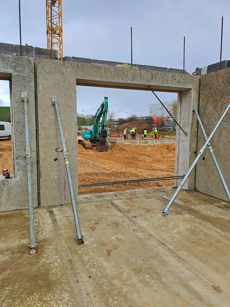 Construction Workers Construction Site — Stock Photo, Image