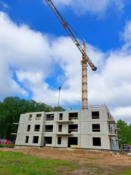 Construction Site Crane — Stock Photo, Image