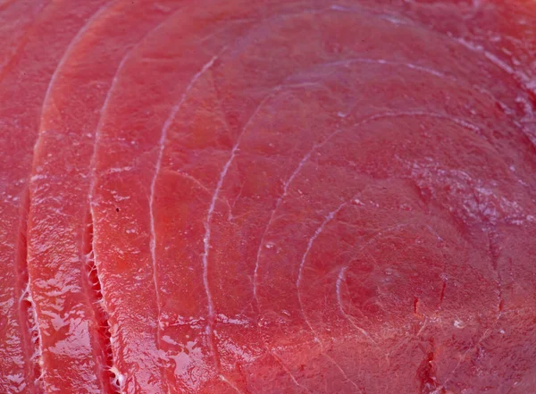 Uma Carne Atum Sobre Mesa — Fotografia de Stock