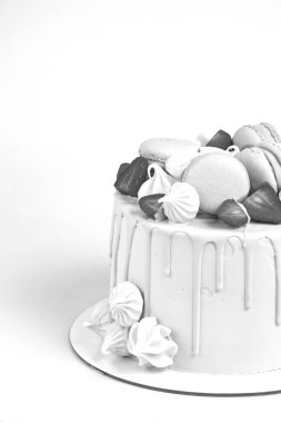 Böğürtlenli ve bisküvili nefis ev yapımı kek.