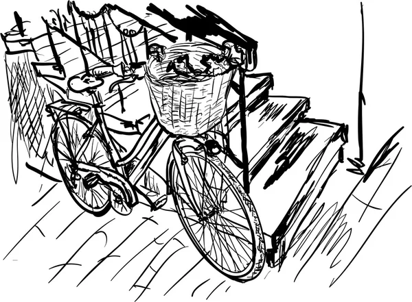 Fiets — Stockvector