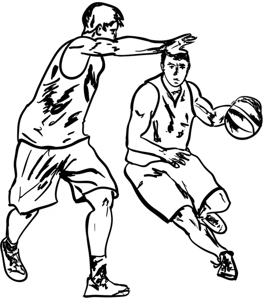 Deporte juego de baloncesto — Archivo Imágenes Vectoriales