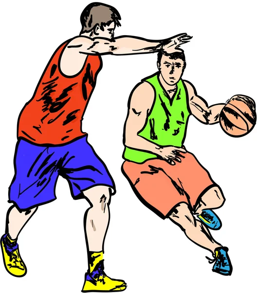 Deporte juego de baloncesto — Archivo Imágenes Vectoriales