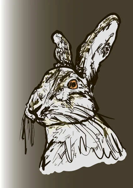 Un bon lapin animal de compagnie — Image vectorielle