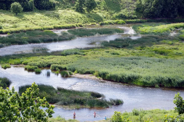 Venta Rivier Kuldiga Letland Europa — Stockfoto