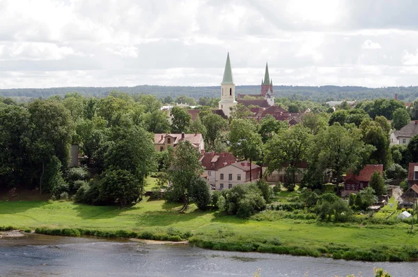 Venta rivier en weergave aan Kuldiga — Stockfoto
