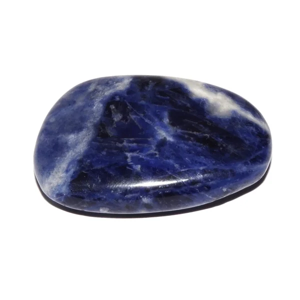 Pierre Palmier Sodalite Sur Fond Blanc — Photo