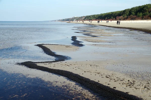 Wandelen op het strand — Stockfoto