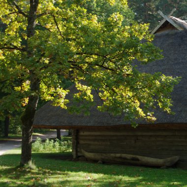 Etnoğrafya Müzesi, Riga, Letonya, Avrupa 'daki eski ahşap ev