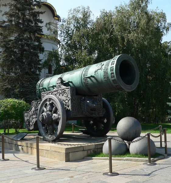 Biggest Ancient Cannon Czar Cannon Kremlin Moscow Russia — стоковое фото