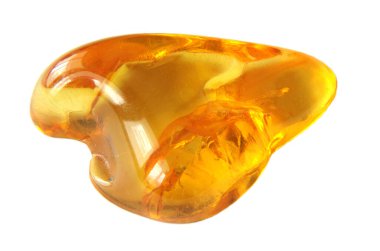 Beyaz baltık kehribar parçası