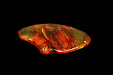 Siyah arkaplanda baltık kehribar yakın plan 