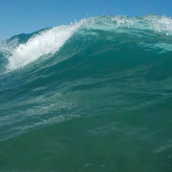 Vague Mer Bleue Grèce — Photo