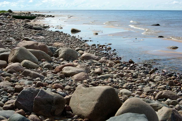Klippiga Kusten Östersjöns Kustlinje Lettland Europa — Stockfoto