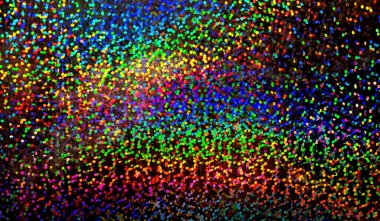 Gökkuşağının her renginden bir sürü renkli güzel ışık.