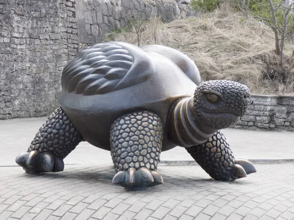 Bronze Sculpture Turtle — Stock Photo, Image