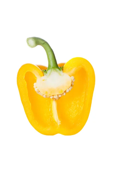 Yellow bell pepper isolated Stock Picture