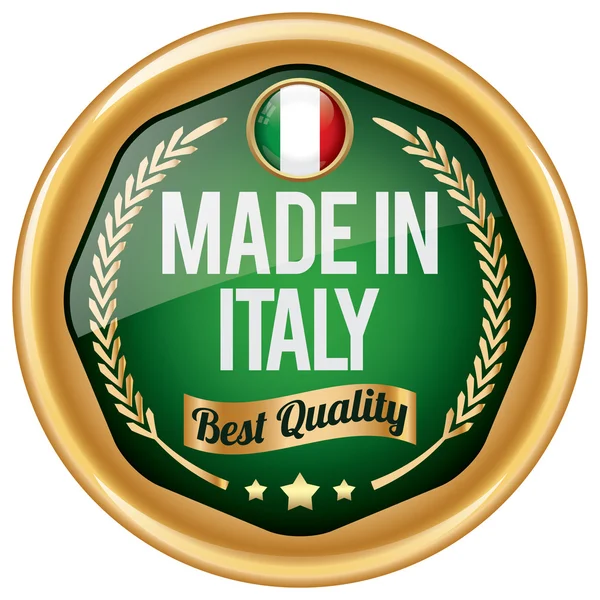 Feito em ícone de itália —  Vetores de Stock