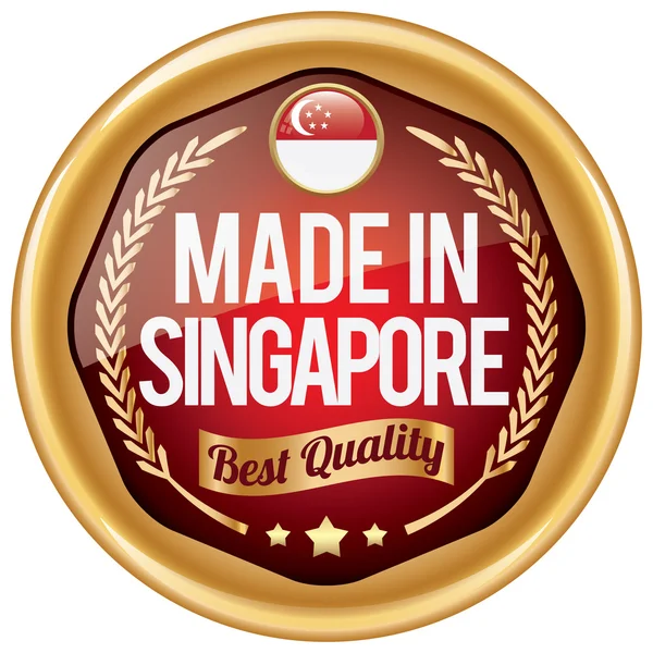 Зроблено в Сінгапурі — стоковий вектор