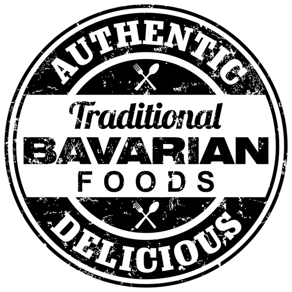 Bavarian foods stamp — Stock Vector