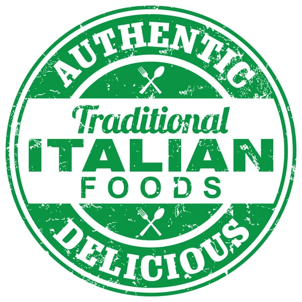 İtalyan Gıda damga — Stok Vektör