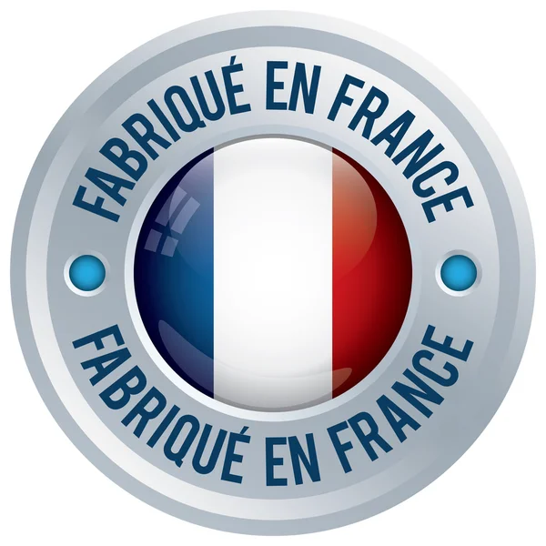 Made in france icône en français — Image vectorielle