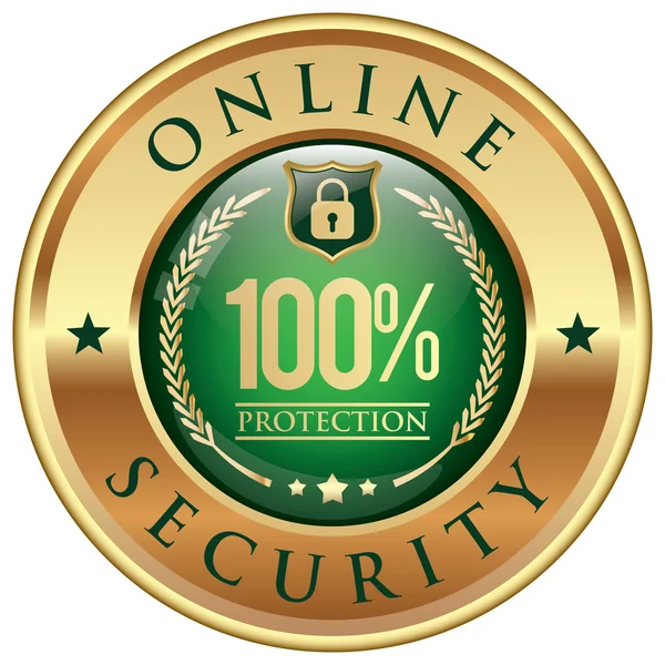 Online security icon — Stock Vector