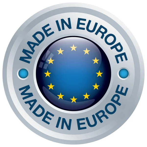 Feito no ícone da europa —  Vetores de Stock