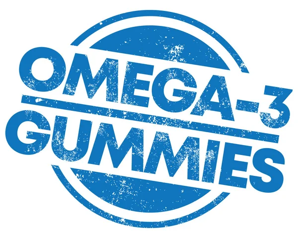 Omega Gummies Stempel — Stockvector