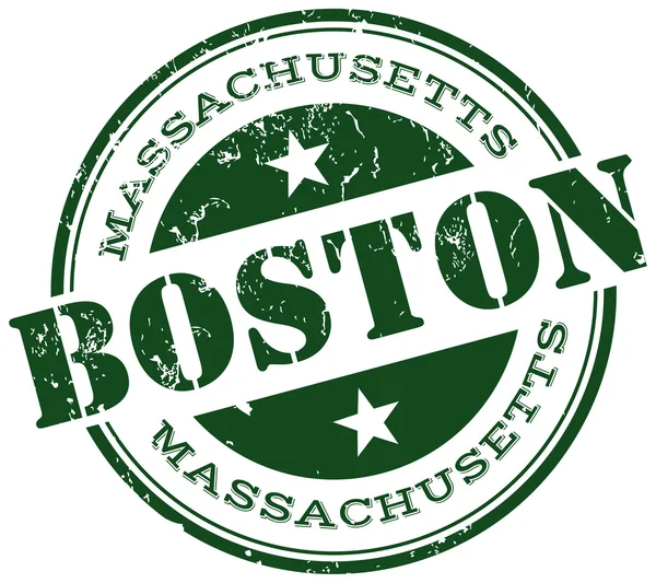 波士顿邮票 — 图库矢量图片