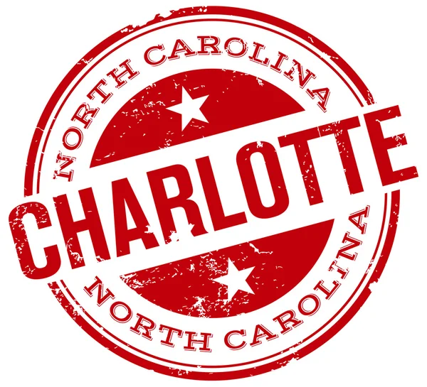 Charlotte stamp — Stock Vector