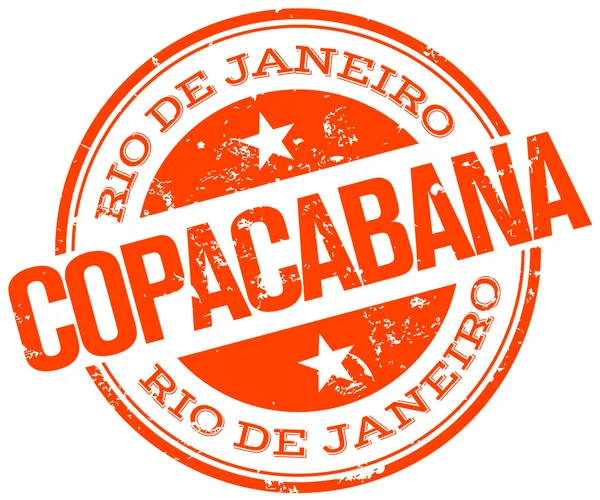 Timbro Copacabana — Vettoriale Stock