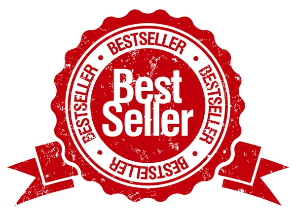 Best seller timbro con nastro — Vettoriale Stock