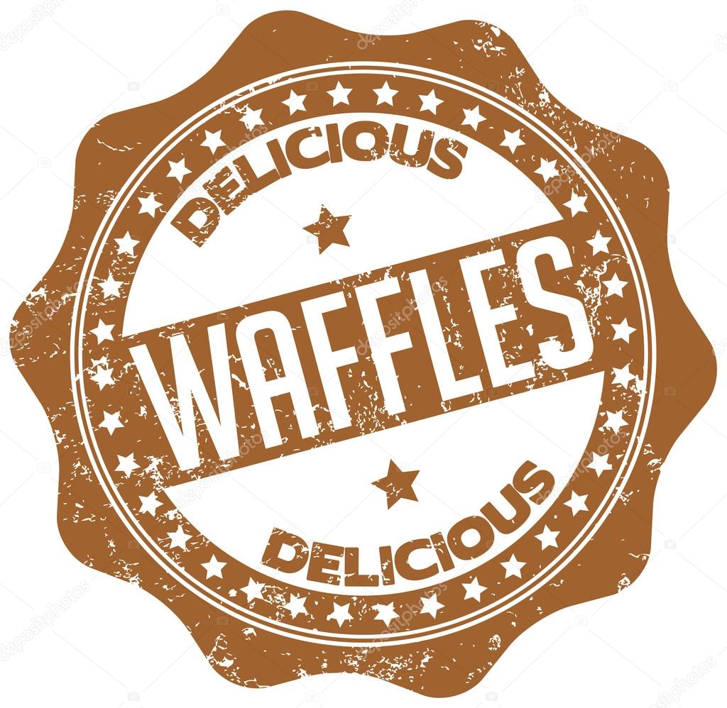 Delicious waffles seal