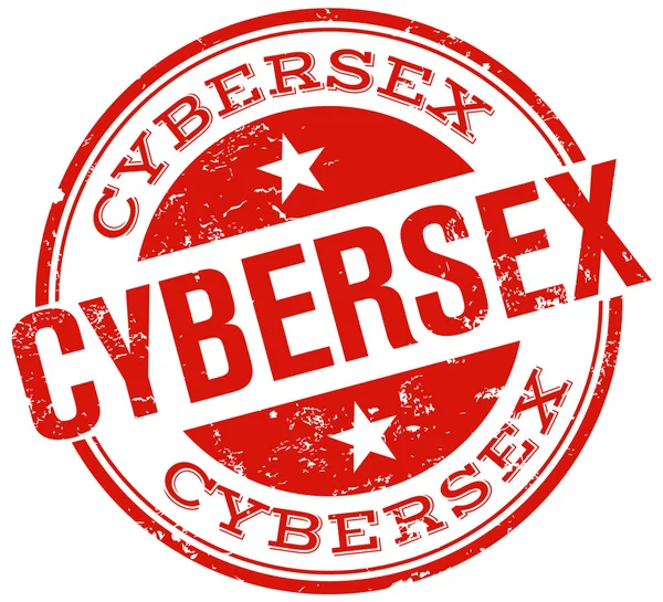 Cybersex razítko — Stockový vektor