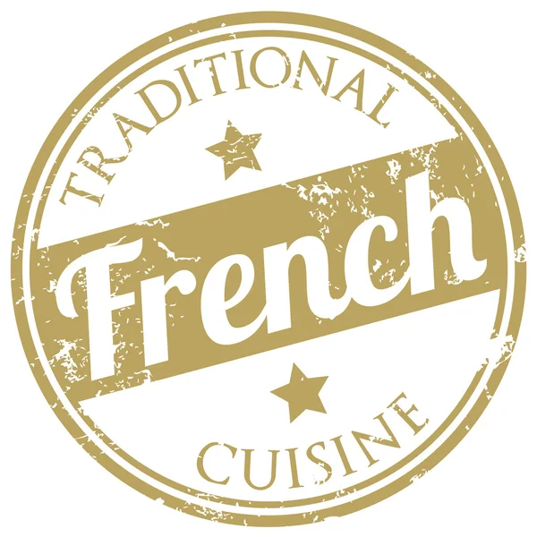 Francobollo cucina francese — Vettoriale Stock